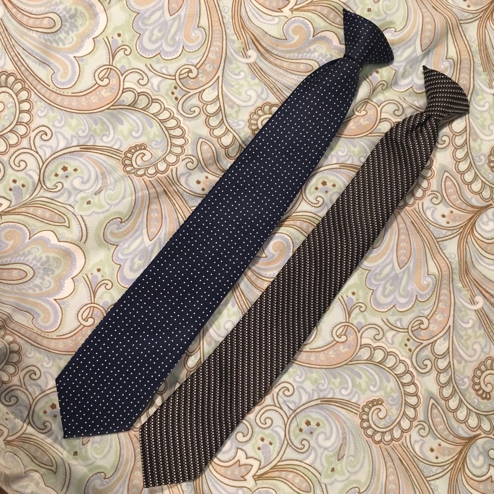 Lot of 2 clip on ties